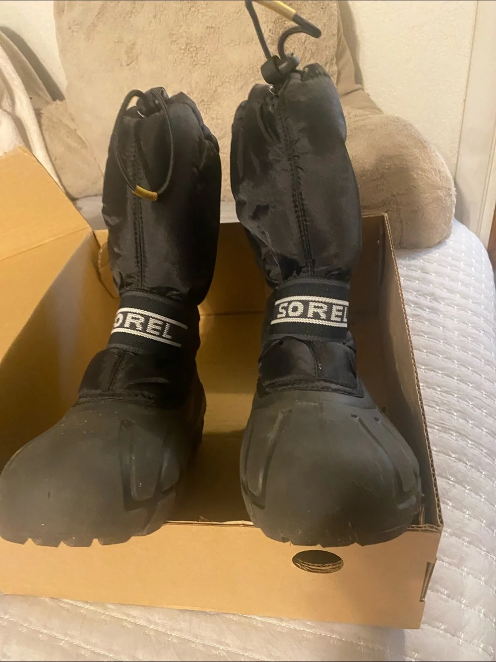 Sorel Kids Cub Black Snow & Rain Boots